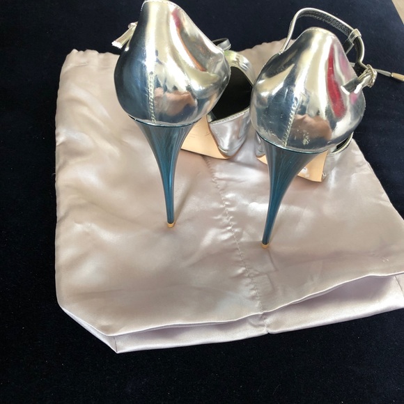 Silver platform spike heel 6” Giuseppe zanotti - Picture 5 of 6